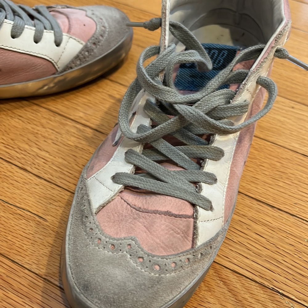 Golden Goose Pink and Gray Women's Shoes - Picture 13 of 16